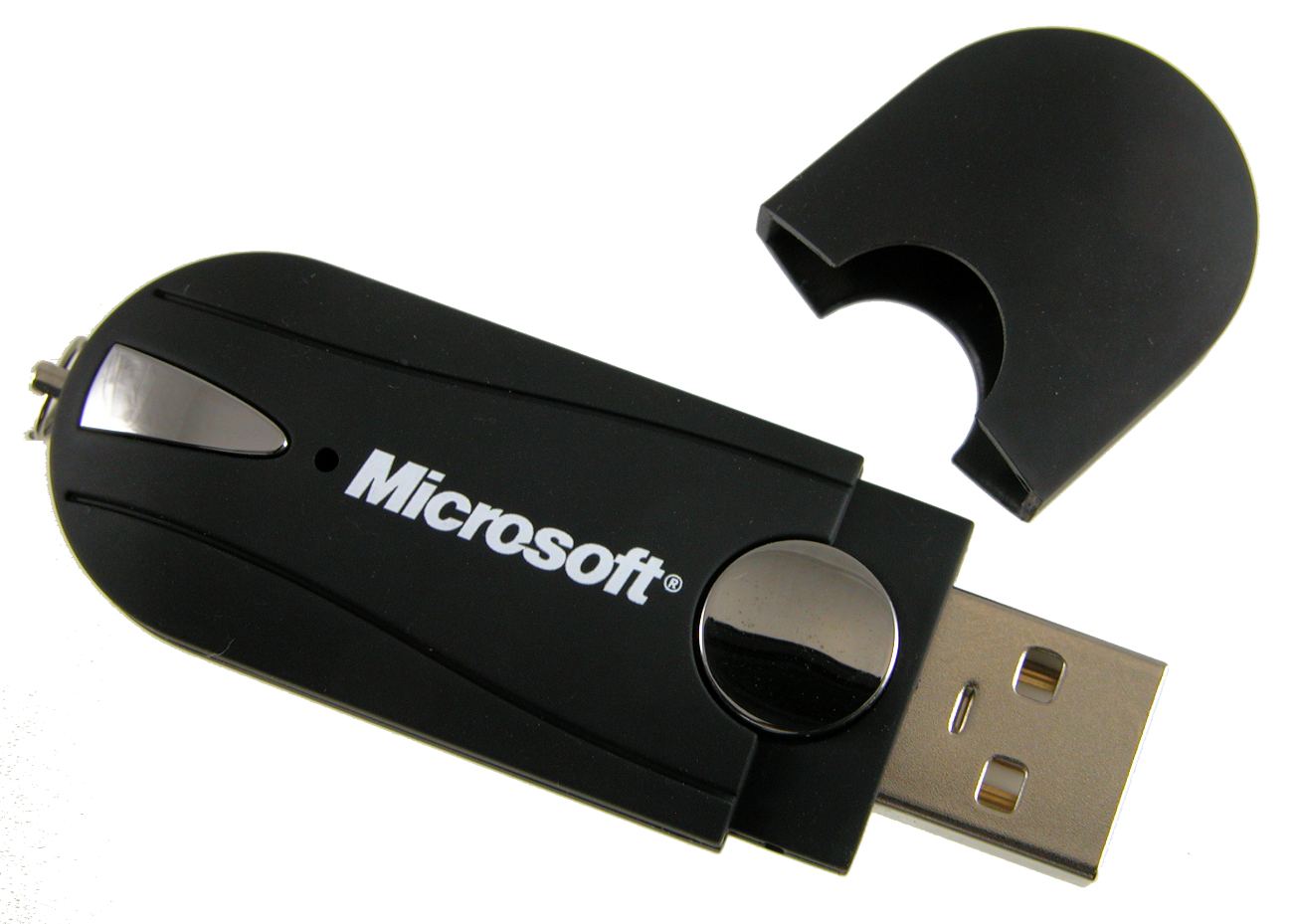 Promotional Usb Memory Stick Black With Microsft Print In White Cd233